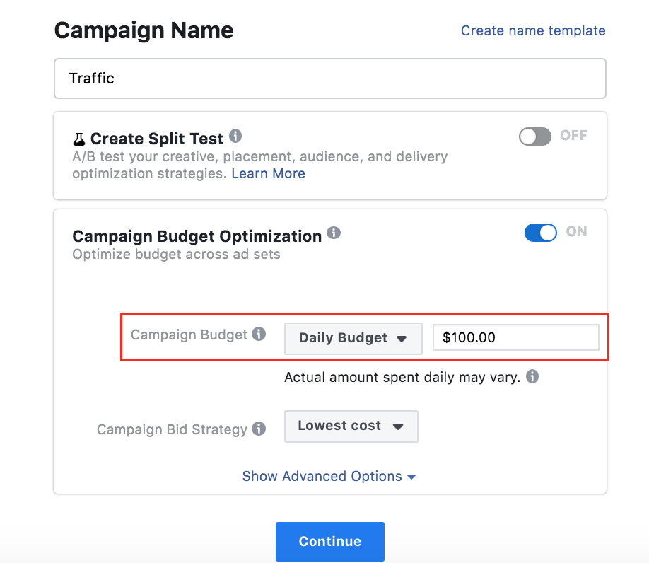Name And Set a Budget
