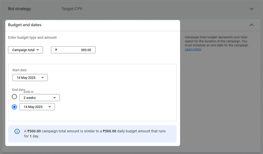 bid strategy